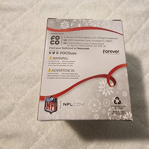 NFL Chicago Bears Christmas Ornament - Picture 2 of 2